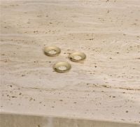 Bild von STOFF Nagel Kerzenhalter Manschette B: 5,5 cm - Massives Messing