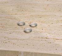 Bild von STOFF Nagel Kerzenhalter Manschette B: 5,5 cm – Chrom