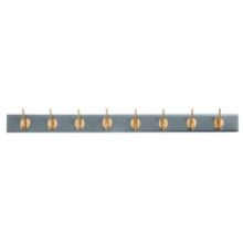 Bild von Nordal Edgy Garderobenständer mit 8 Haken L: 90 cm - Messing/Grau