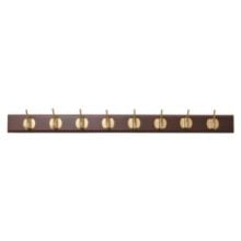Bild von Nordal Edgy Garderobenständer mit 8 Haken L: 90 cm - Messing/Dunkelbraun