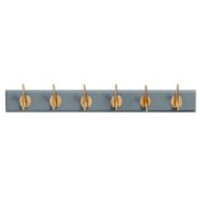 Bild von Nordal Edgy Garderobenständer mit 6 Haken L: 60 cm - Messing/Grau