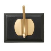 Bild von Nordal Edgy Garderobenständer mit 1 Haken L: 10 cm - Messing/Schwarz