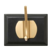 Bild von Nordal Edgy Garderobenständer mit 1 Haken L: 10 cm - Messing/Schwarz