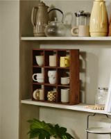 Bild von Nordal Edgy Ossa Tassenregal Klein 40x40 cm - Lackiertes Mangoholz