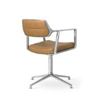 Bild von Vipp 453 Drehstuhl+ ohne Räder - Aluminium/Kamel