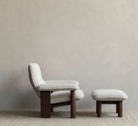 Bild von Audo Copenhagen Brasilia Lounge Chair SH: 39 cm – Walnuss/Moos 0011