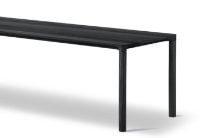 Bild von Fredericia Furniture 6715 Piloti Couchtisch 120 x 39 x 35 cm – schwarz lackierte Eiche