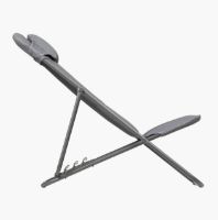 Bild von Lafuma Liegestuhl Maxi Transat Plus SH: 34 cm BeComfort - Silber