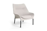 Bild von HAY O2 Lounge Chair H: 97,5 cm - Schwarz pulverbeschichteter Stahl/Soft Light Grey