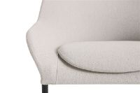 Bild von HAY O2 Lounge Chair H: 97,5 cm - Schwarz pulverbeschichteter Stahl/Soft Light Grey