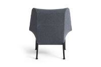 Bild von HAY O2 Lounge Chair H: 97,5 cm - Schwarz pulverbeschichteter Stahl/Soft Grey