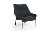 Bild von HAY O2 Lounge Chair H: 97,5 cm - Schwarz pulverbeschichteter Stahl/Soft Black