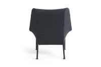 Bild von HAY O2 Lounge Chair H: 97,5 cm - Schwarz pulverbeschichteter Stahl/Soft Black