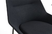 Bild von HAY O2 Lounge Chair H: 97,5 cm - Schwarz pulverbeschichteter Stahl/Soft Black