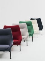 Bild von HAY O2 Lounge Chair H: 97,5 cm - Schwarz pulverbeschichteter Stahl/Soft Black