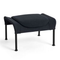Bild von HAY O2 Ottoman H: 40,5 cm - Schwarz pulverbeschichteter Stahl/Schwarz