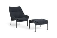 Bild von HAY O2 Ottoman H: 40,5 cm - Schwarz pulverbeschichteter Stahl/Schwarz