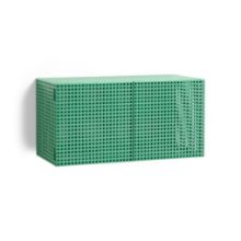 Bild von HAY Perforated Wandschrank Klein 45x89 cm - Stahl/Soft Jade