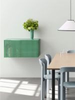 Bild von HAY Perforated Wandschrank Klein 45x89 cm - Stahl/Soft Jade