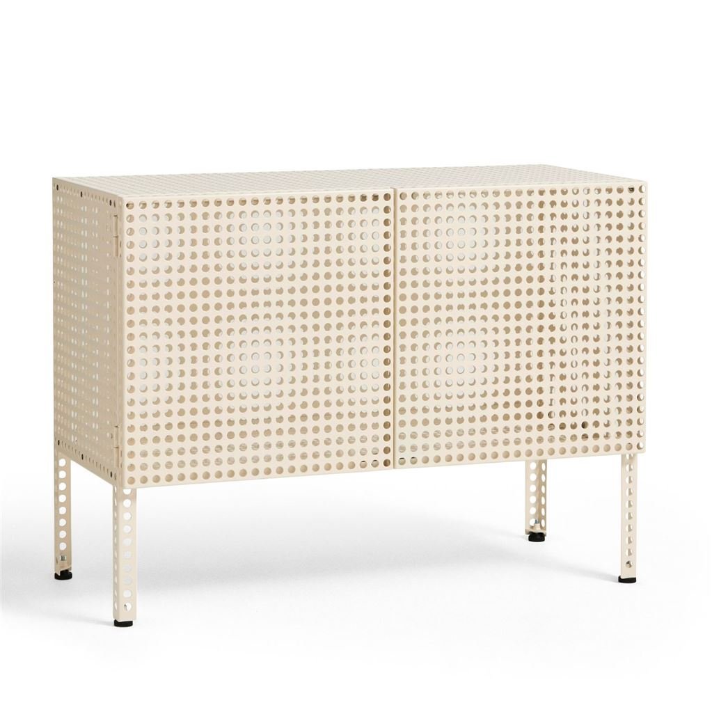 Bild von HAY Perforated Floor Cabinet Small 66,5x89 cm - Stahl/Eierschale