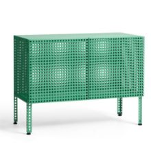 Bild von HAY Perforated Floor Cabinet Small 66,5x89 cm - Stahl/Soft Jade