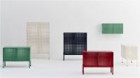 Bild von HAY Perforated Floor Cabinet Small 66,5x89 cm - Stahl/Soft Jade