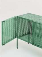 Bild von HAY Perforated Floor Cabinet Small 66,5x89 cm - Stahl/Soft Jade