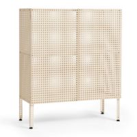 Bild von HAY Perforated Floor Cabinet Medium 106,5x89 cm - Stahl/Eierschale
