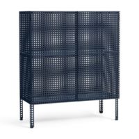 Bild von HAY Perforated Floor Cabinet Medium 106,5x89 cm - Stahl/Blau