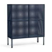 Bild von HAY Perforated Floor Cabinet Medium 106,5x89 cm - Stahl/Blau
