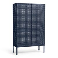 Bild von HAY Perforated Floor Cabinet Medium 146,5x89 cm - Stahl/Blau