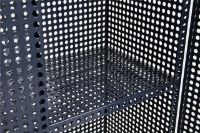 Bild von HAY Perforated Floor Cabinet Medium 146,5x89 cm - Stahl/Blau