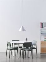 Bild von HAY Compass Pendelleuchte 260 Ø: 26 cm - Gebürstetes Aluminium