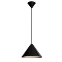 Bild von HAY Compass Pendelleuchte 260 Ø: 26 cm - Aluminium/Soft Black