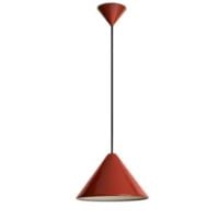 Bild von HAY Compass Pendelleuchte 260 Ø: 26 cm - Aluminium/Pompejanisch Rot