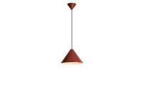 Bild von HAY Compass Pendelleuchte 260 Ø: 26 cm - Aluminium/Pompejanisch Rot