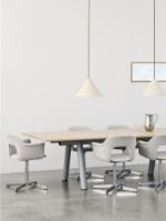 Bild von HAY Compass Pendelleuchte 430 Ø: 43 cm - Aluminium/Oyster White