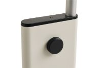 Bild von HAY Twist Stehleuchte H: 200 cm - Aluminium/Cremeweiß