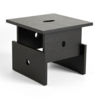 Bild von HAY Wood Box Couchtisch 40x40 cm - Schwarz lackierte Eiche