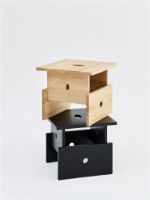 Bild von HAY Wood Box Couchtisch 40x40 cm - Schwarz lackierte Eiche