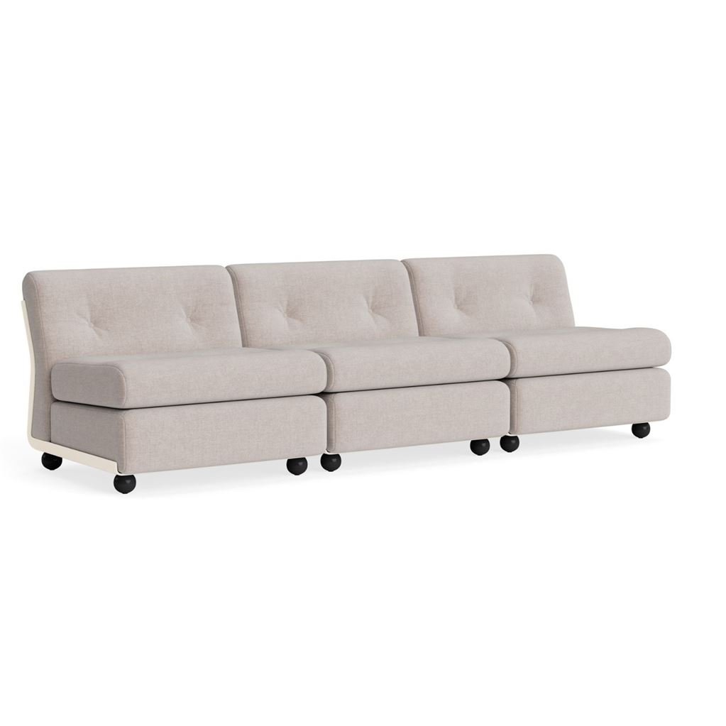 Bild von HAY Amanta 3-Sitzer B: 238 cm - Cremebeige/Overlap 05