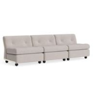 Bild von HAY Amanta 3-Sitzer B: 238 cm - Cremebeige/Overlap 05