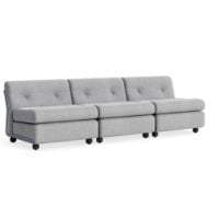 Bild von HAY Amanta 3-Sitzer B: 238 cm – Frostblau/Hallingdal