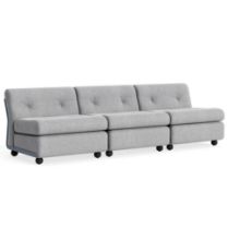 Bild von HAY Amanta 3-Sitzer B: 238 cm – Frostblau/Hallingdal