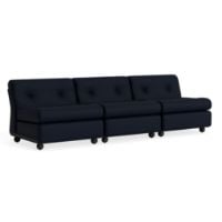 Bild von HAY Amanta 3-Sitzer B: 238 cm - Anthrazit/Magila Blau Schwarz