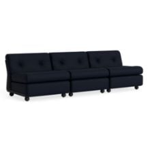 Bild von HAY Amanta 3-Sitzer B: 238 cm - Anthrazit/Magila Blau Schwarz
