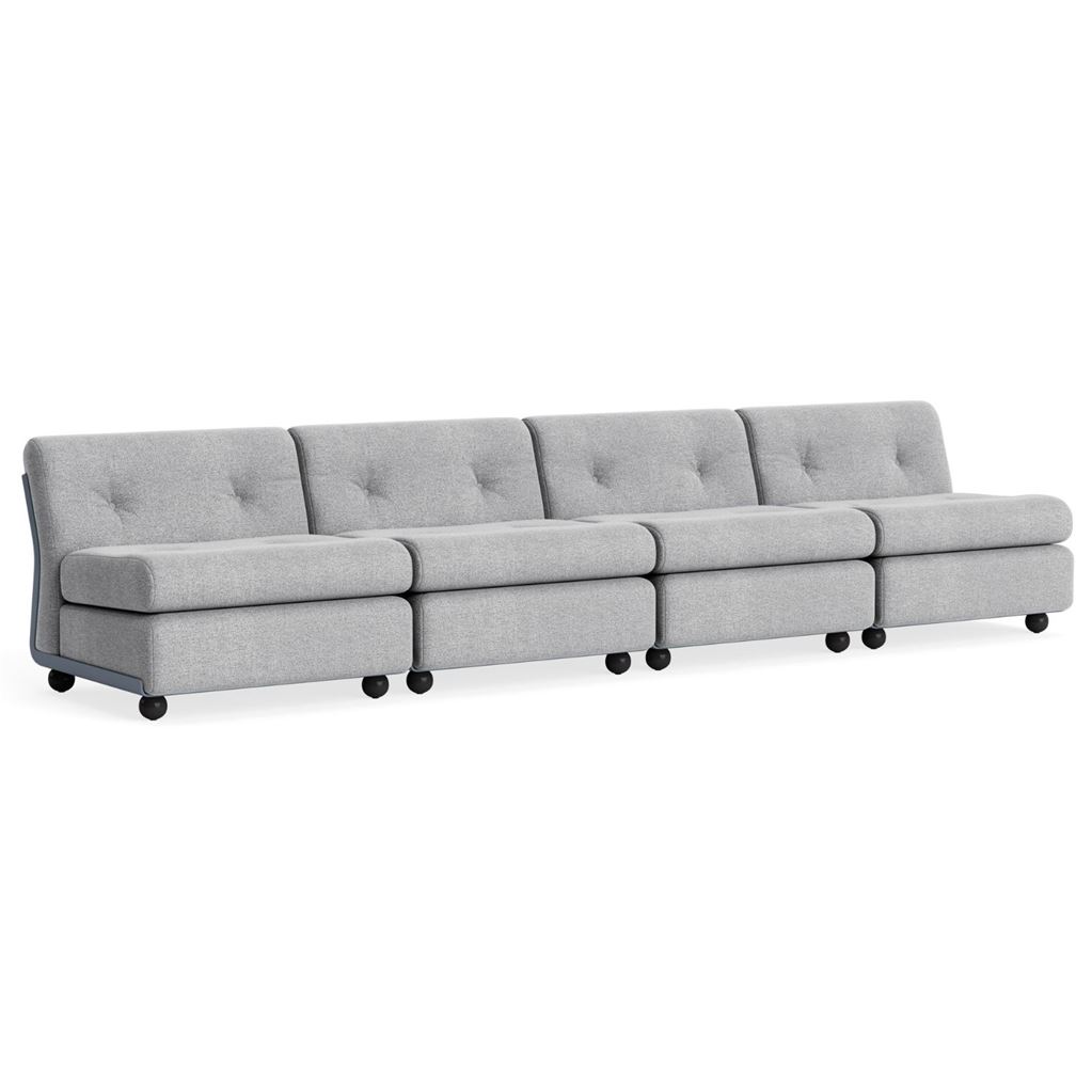 Bild von HAY Amanta 4-Sitzer B: 317 cm – Frostblau/Hallingdal