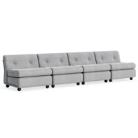 Bild von HAY Amanta 4-Sitzer B: 317 cm – Frostblau/Hallingdal