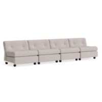 Bild von HAY Amanta 4-Sitzer B: 317 cm - Cremebeige/Overlap 05