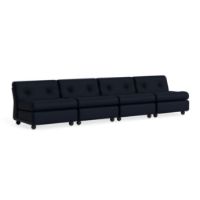 Bild von HAY Amanta 4-Sitzer B: 317 cm - Anthrazit/Blauschwarz